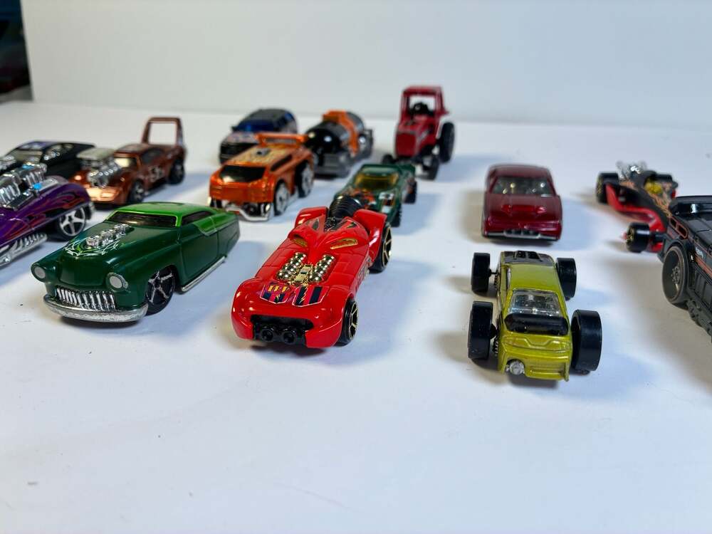 Lot of 14 Assorted Hot Wheels Diecast Toy Cars